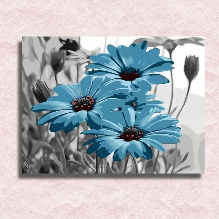 Blue and Grey Flowers