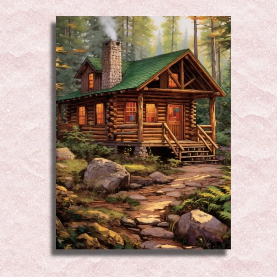Cabin in the Woods - Paint by Numbers Kit