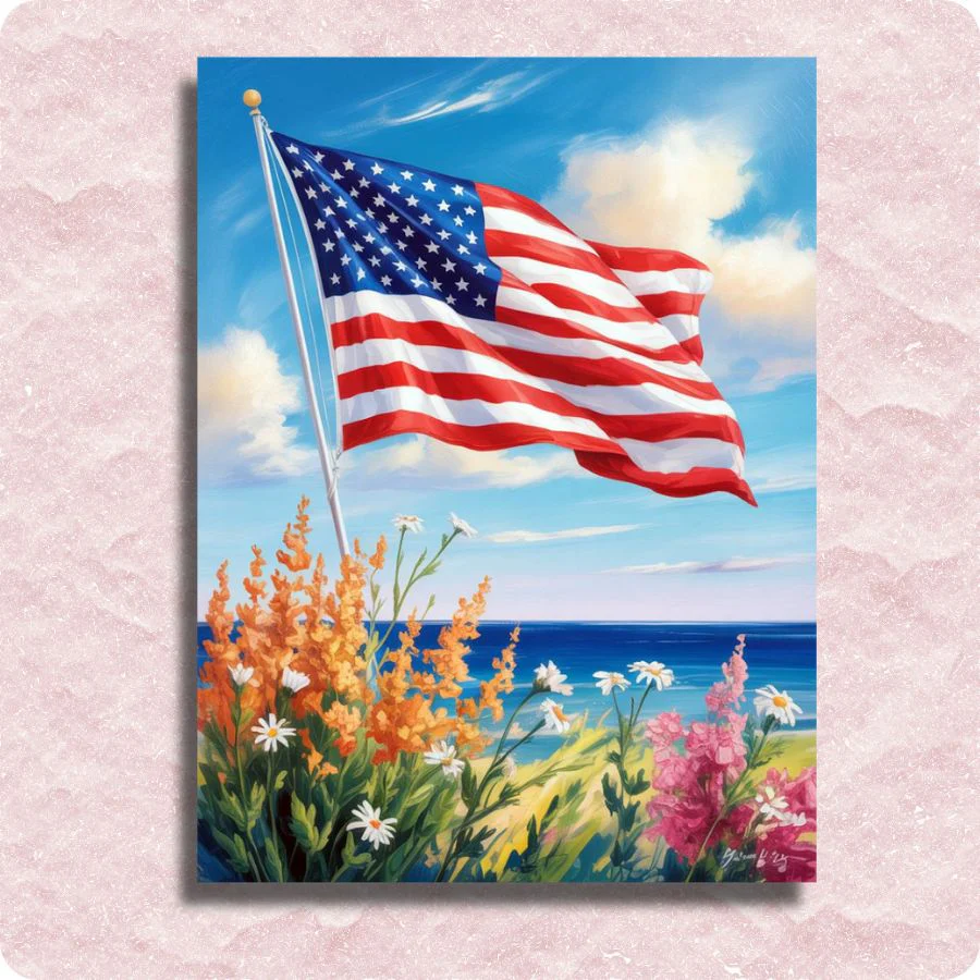 Flag by the Coast