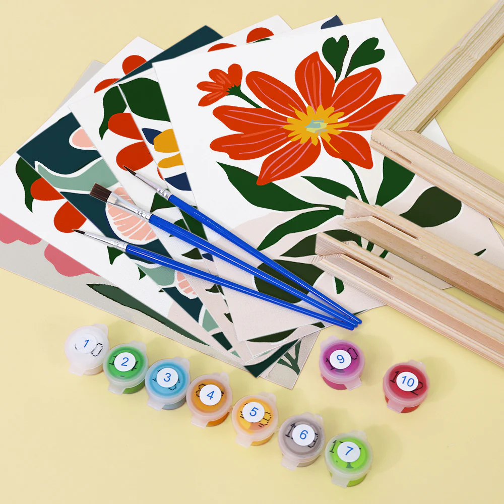 Mini Bloom Garden 6 Pack Paint by Numbers - Image 2