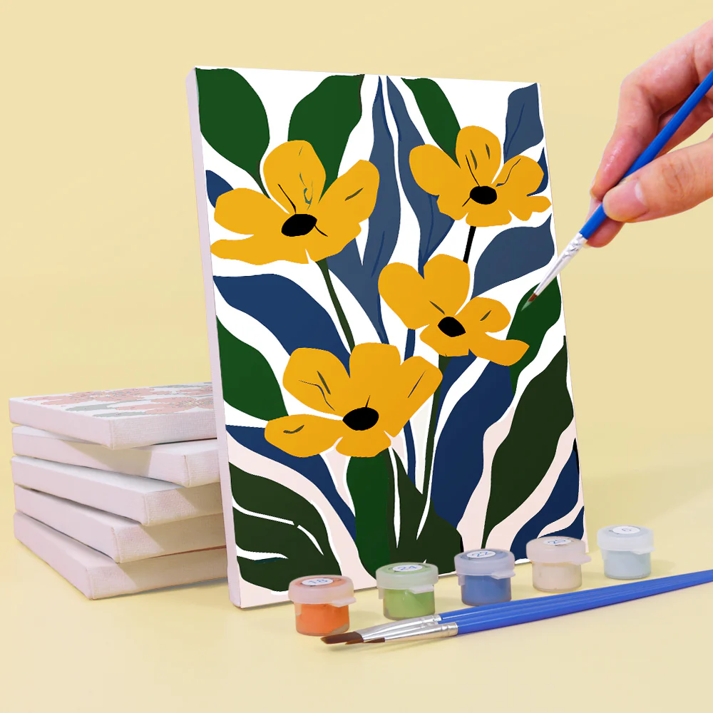 Mini Bloom Garden 6 Pack Paint by Numbers - Image 3