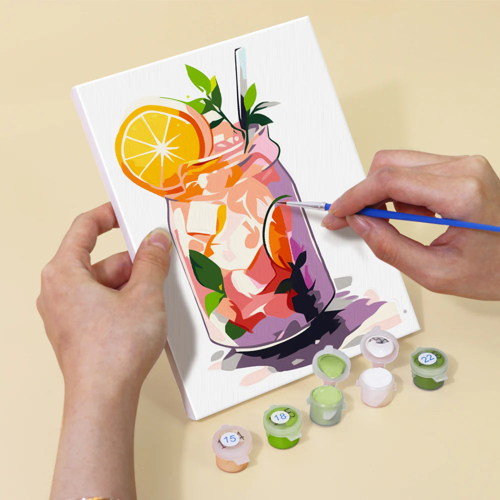 Mini Lemonade Mix 6 Pack Paint by Numbers - Image 2
