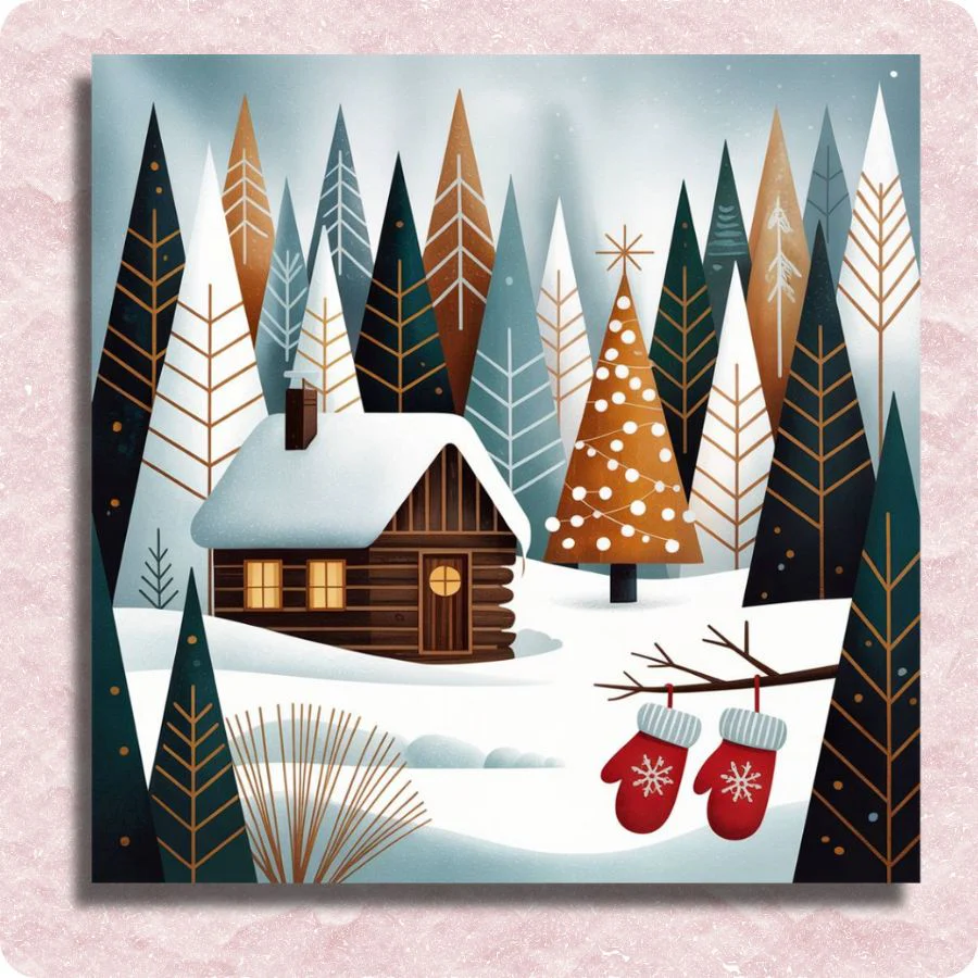 Snowy Red Gloves