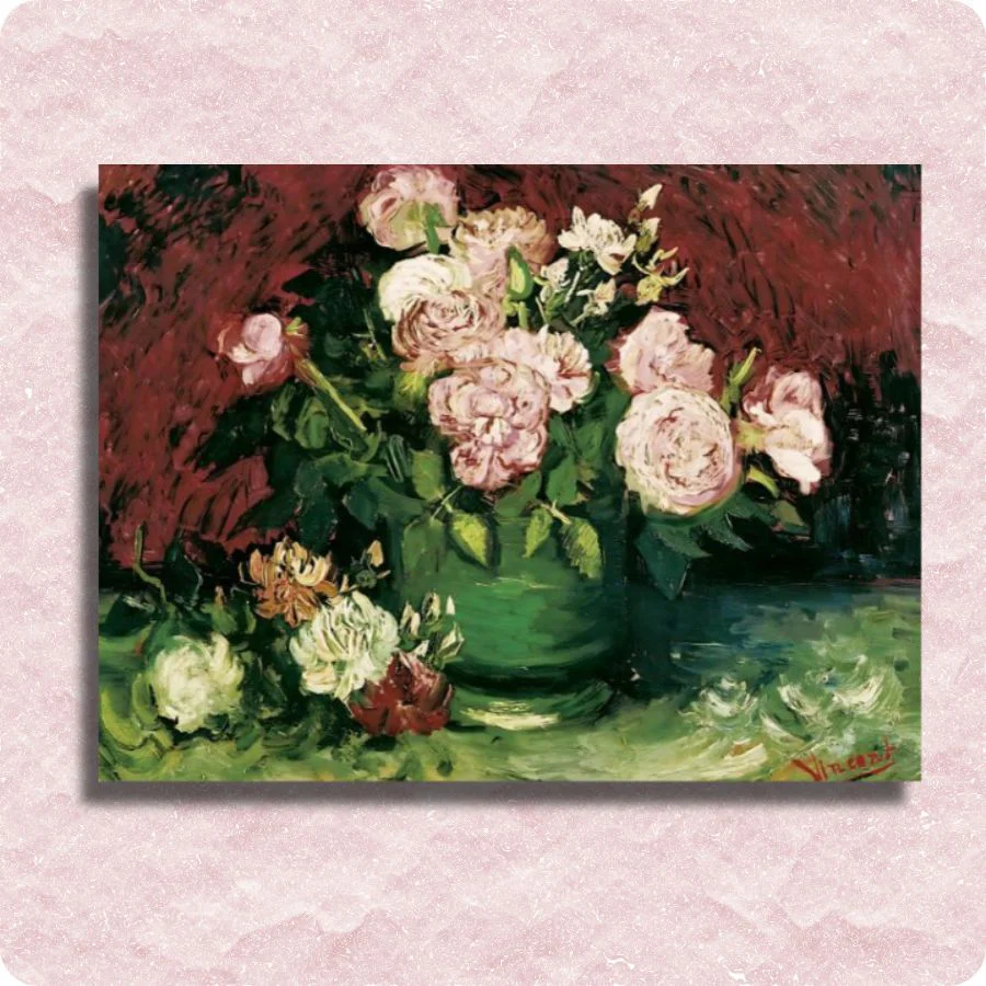 Van Gogh - Bowl with Peonies and Roses